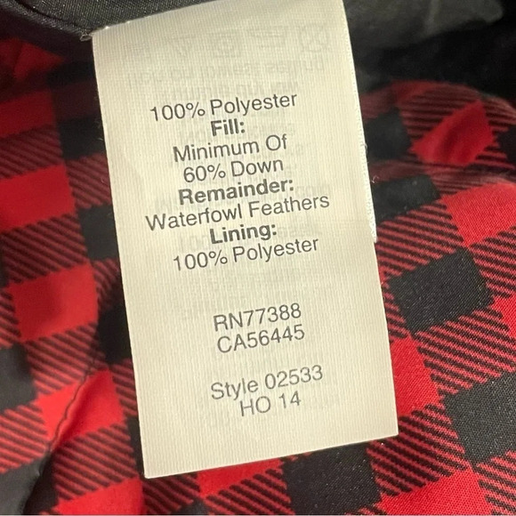 J. CREW Excursion Buffalo Red Black Plaid Vest Down Filled XS - Picture 5 of 9